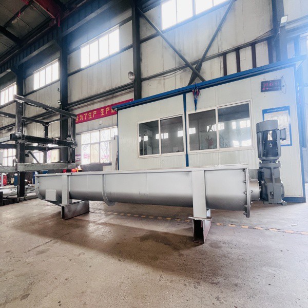 front view of Shaftless Screw Conveyor